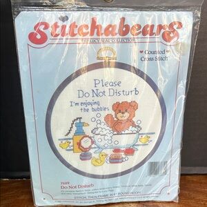 Stitchabears Please Do Not Disturb Cross Stitch Kit